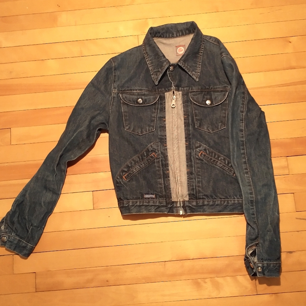 Vintage rare Cimarron jeans jacket with long sleeves